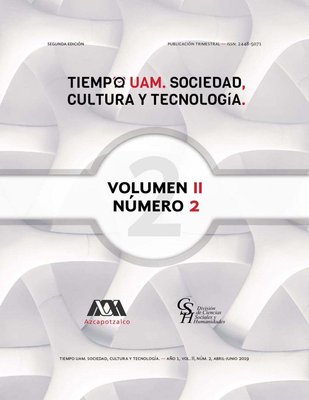 Portada Revista TIEMPO UAM. vol.II, núm. 2
