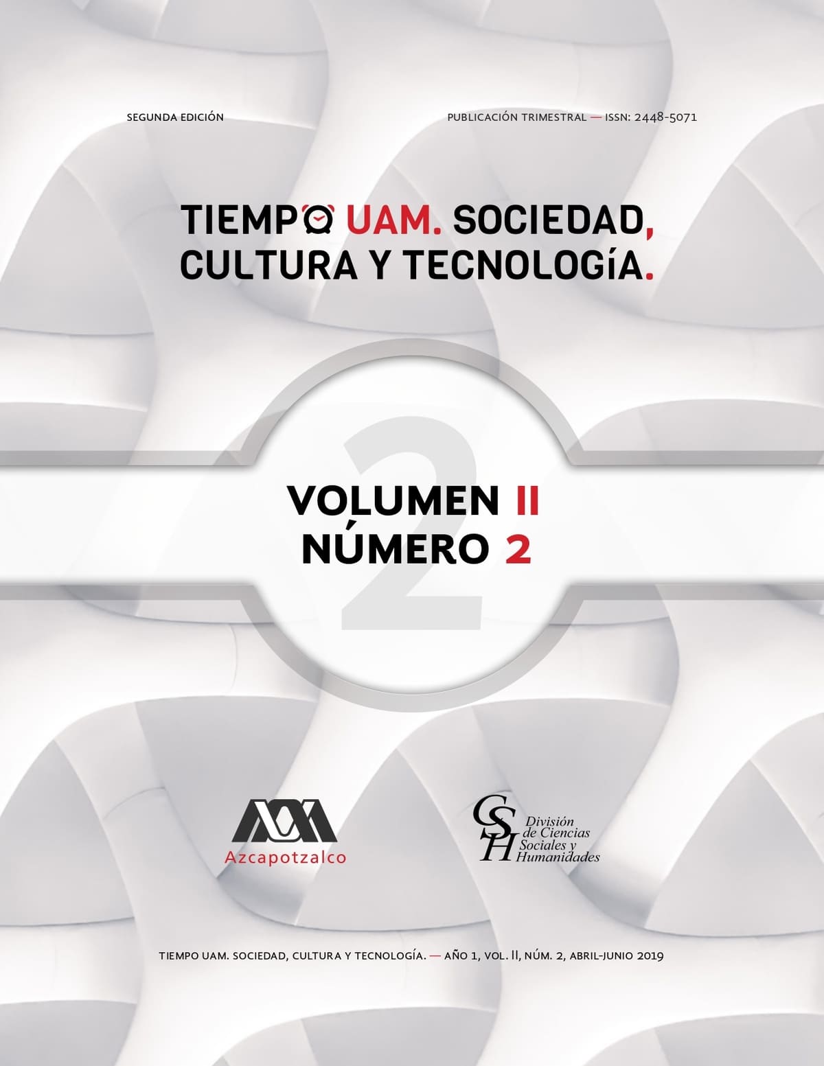 Portada Revista TIEMPO UAM. vol.II, núm. 2